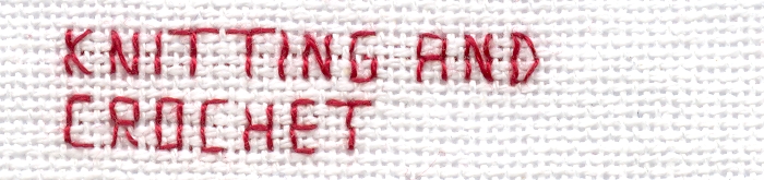 knitting and crochet